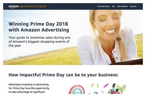 Amazon landing page