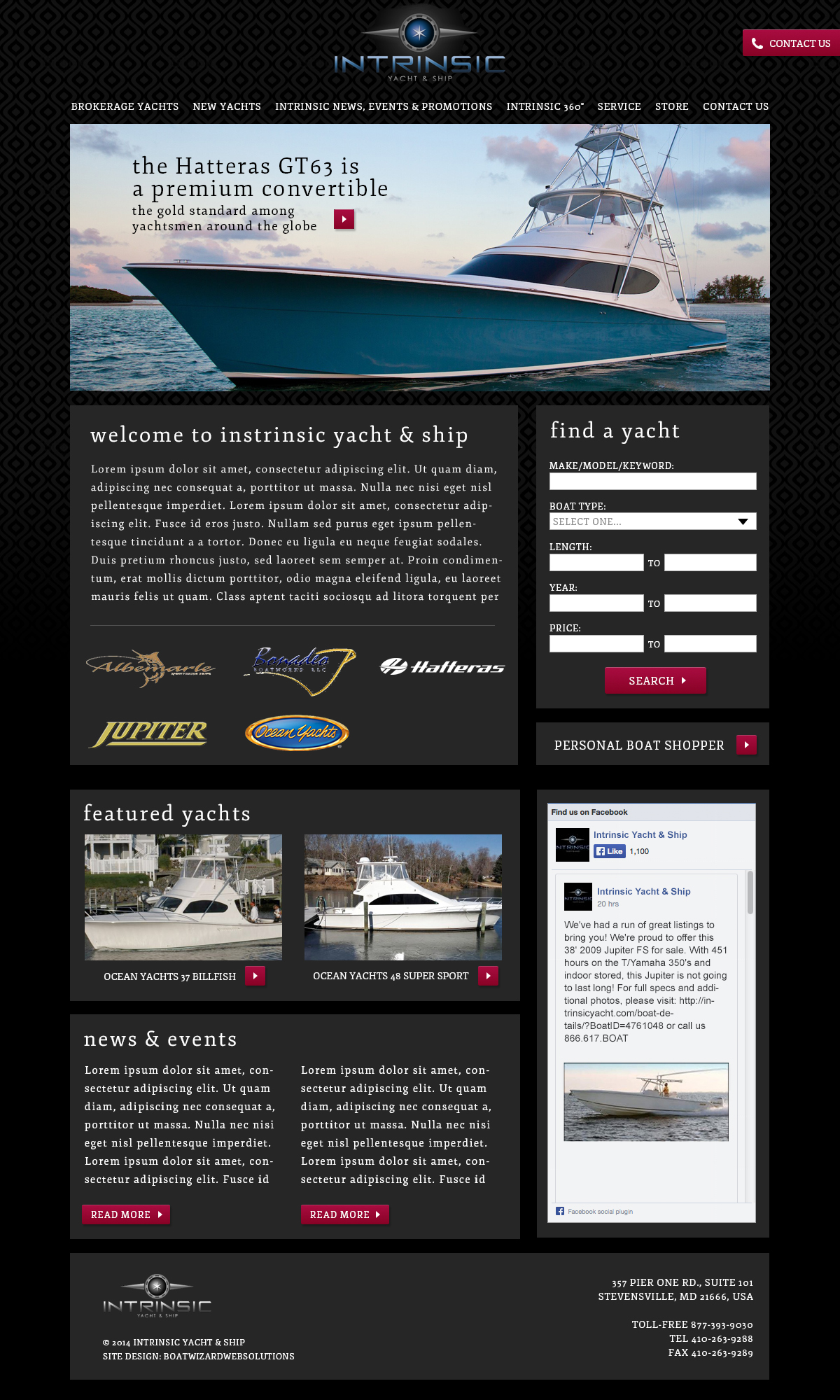 Intrinsic Yacht & Ship web site