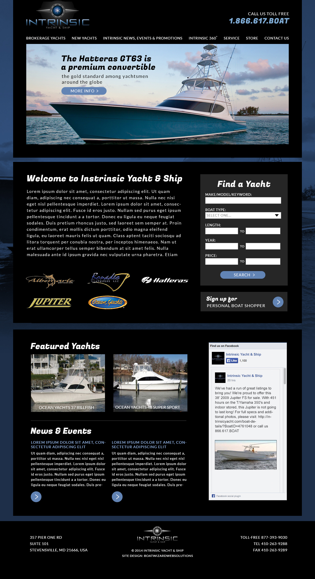 Intrinsic Yacht & Ship web site