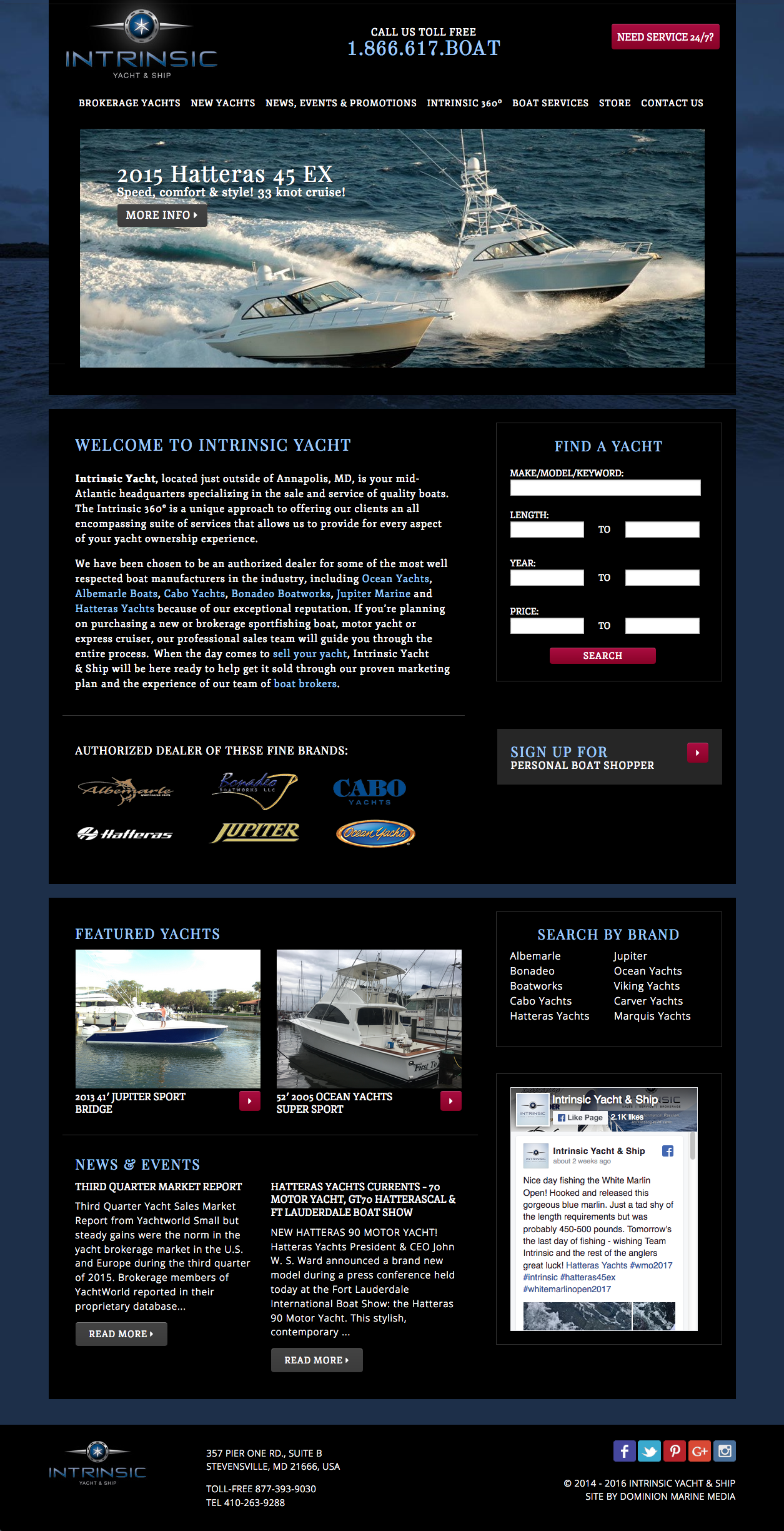 Intrinsic Yacht & Ship web site