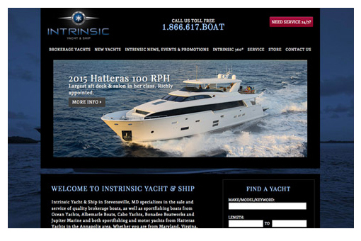 Intrinsic Yacht & Ship web site