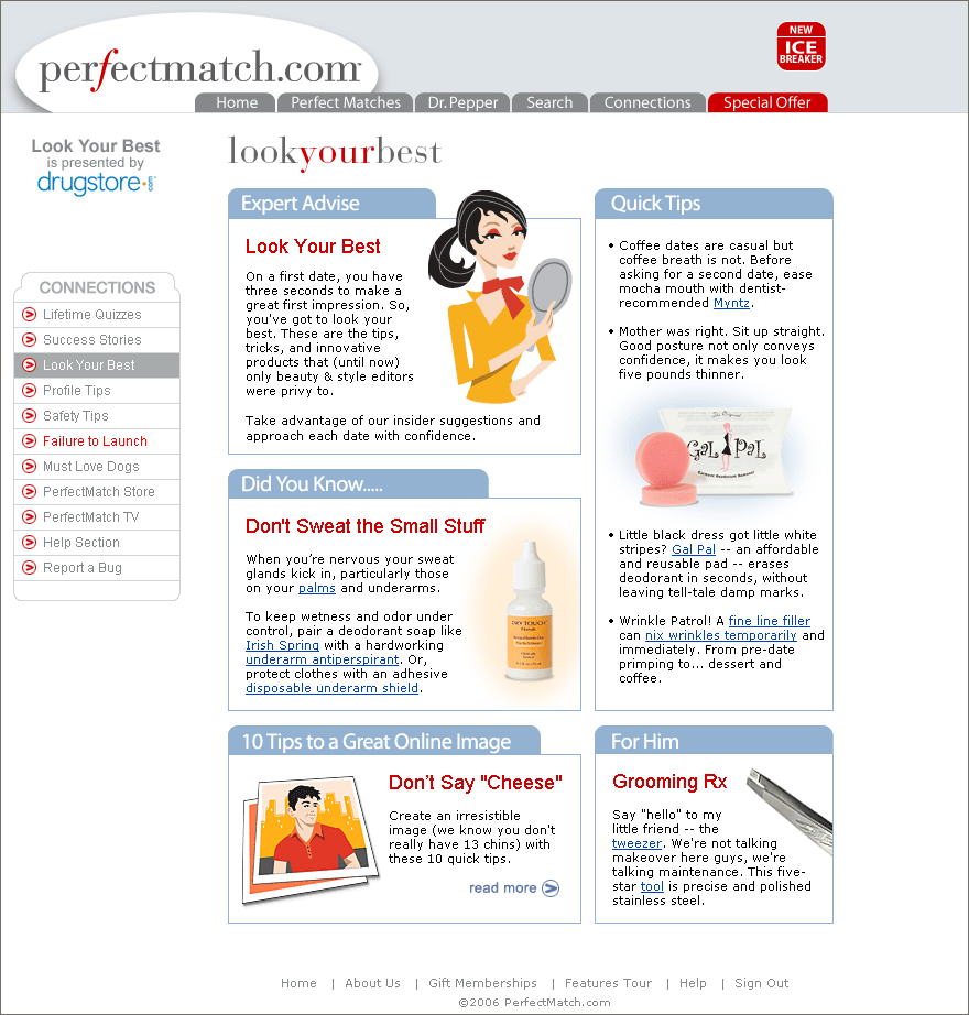Perfectmatch.com illustrations